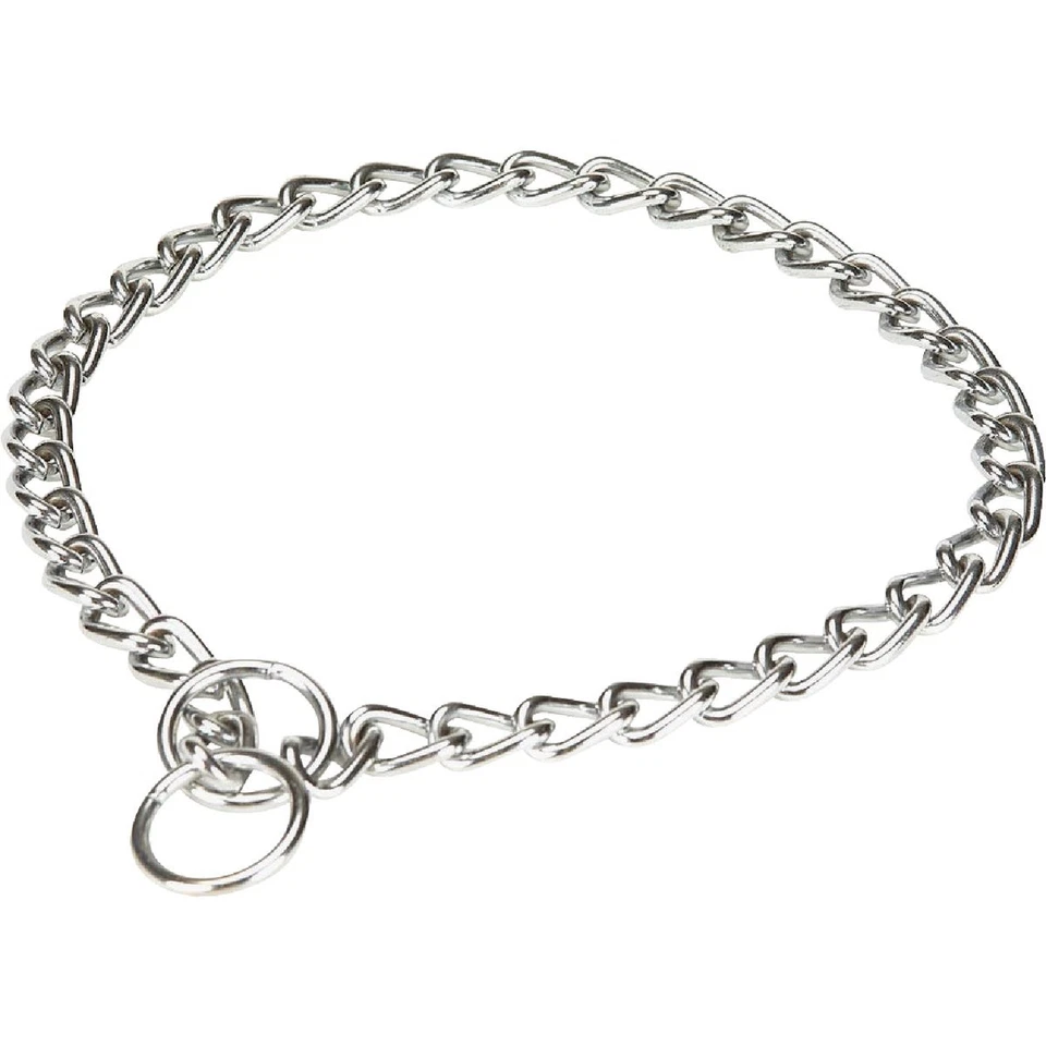 PDQ Chrome Steel Choke Chain Dog Collar 22 In. 12522