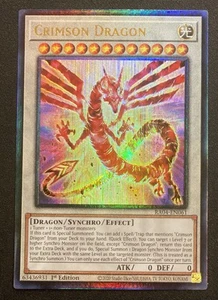 2025 YUGIOH RA04 ULTIMATE RARE CRIMSON DRAGON NM 🐉 - Picture 1 of 1