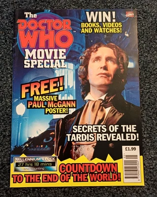 DOCTOR WHO MOVIE SPECIAL - Paul McGann - Marvel Comics - With Poster - Nr Mint - Image 1 of 2