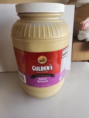 Jarra de servicio de alimentos Gulden's Spicy Brown Mostaza - 8 lb (3,62 kg) Foto 1 de 2