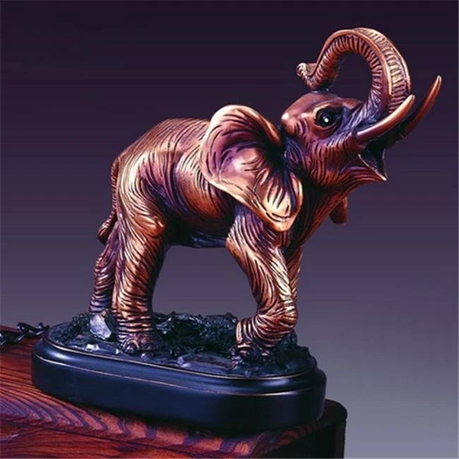 Escultura de resina enchapada en bronce elefante Marian Imports F13015 - 6 x 3 x 5,5 pulgadas Foto 1 de 1