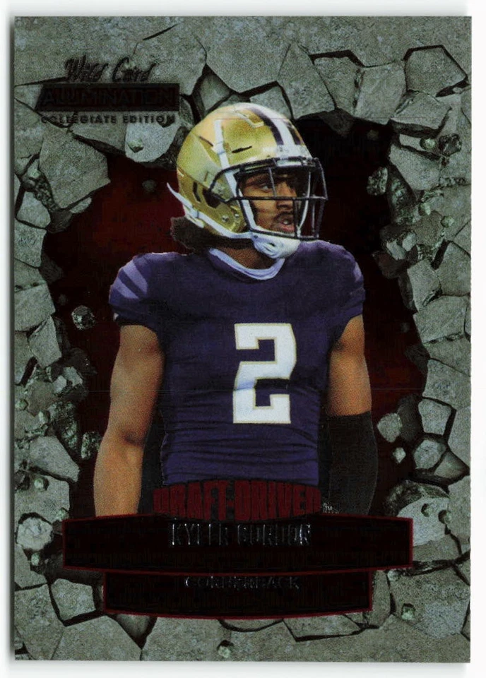 2021 Kyler Gordon Wild Card Alumination NIL Draft Driven Pink Rookie - Image 1 of 2