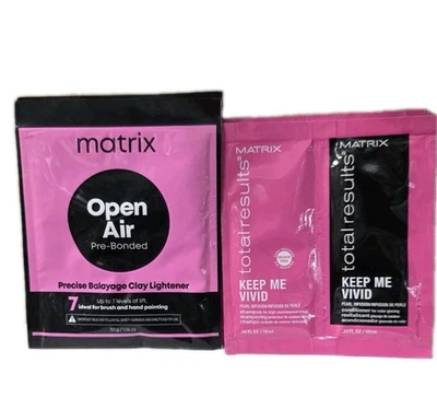 Aclarador de balayage de arcilla preunida al aire libre Matrix #7-30 gm.  2 piezas.  Foto 1 de 3