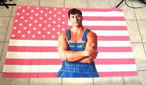 Rob Rausch amerikanische Flagge rosa weiß 57” x 35” Schlange Wrangler - Bild 1 von 5