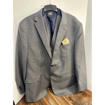 JOE Joseph Abboud Para Hombres Gris Mezcla de Lana Traje Chaleco y Blazer Conjunto 46R Foto 1 de 4