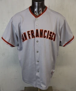 Majestic San Francisco Giants MLB Baseball Gray Jersey Size 2X USA Made vintage - Picture 1 of 11