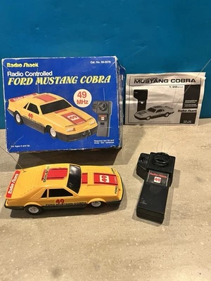 Radio Shack Ford Mustang Cobra RC Car 49 MHz Radio Controlled. - Image 1 of 4