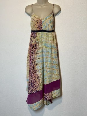 Vestido Simply Vera Aysmétrico Mixto Media Talla L Colorido Fluido Femenino Boho Foto 1 de 4