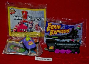 VINTAGE TOYS WENDY'S  Eerie Express Six Flags Toy Set of 2 Lot#152 - Picture 1 of 5