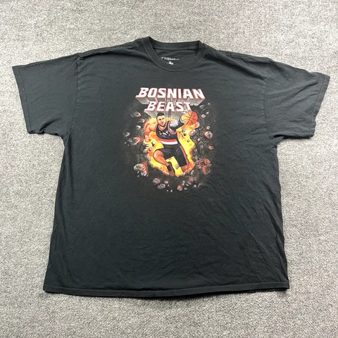 Portland TrailBlazers Nurkic Shirt Mens XXL Black Bosnian Beast Trillblazin 2XL Cover