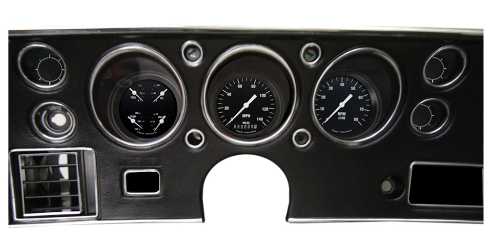 classic instruments 1970 chevelle Malibu ss gauge cluster hot rod series gauges - Image 1 of 1