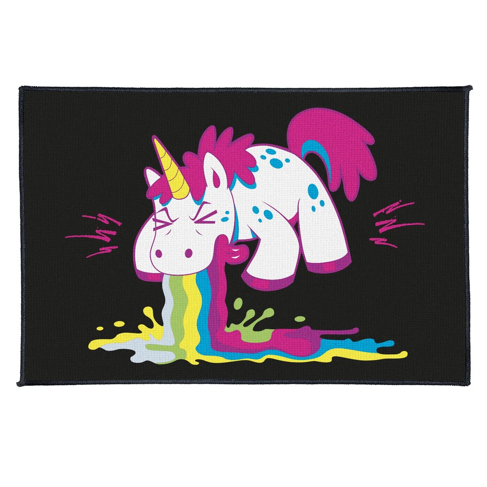 Fußmatte Party Hard Einhorn unicorn pink rosa fun geschenk männer frauen single - Bild 1 von 1