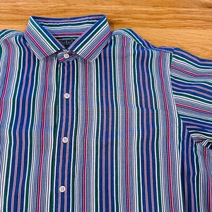Vintage Polo Ralph Lauren Mens Large Long Sleeve Shirt Striped Oxford Preppy - Picture 1 of 17