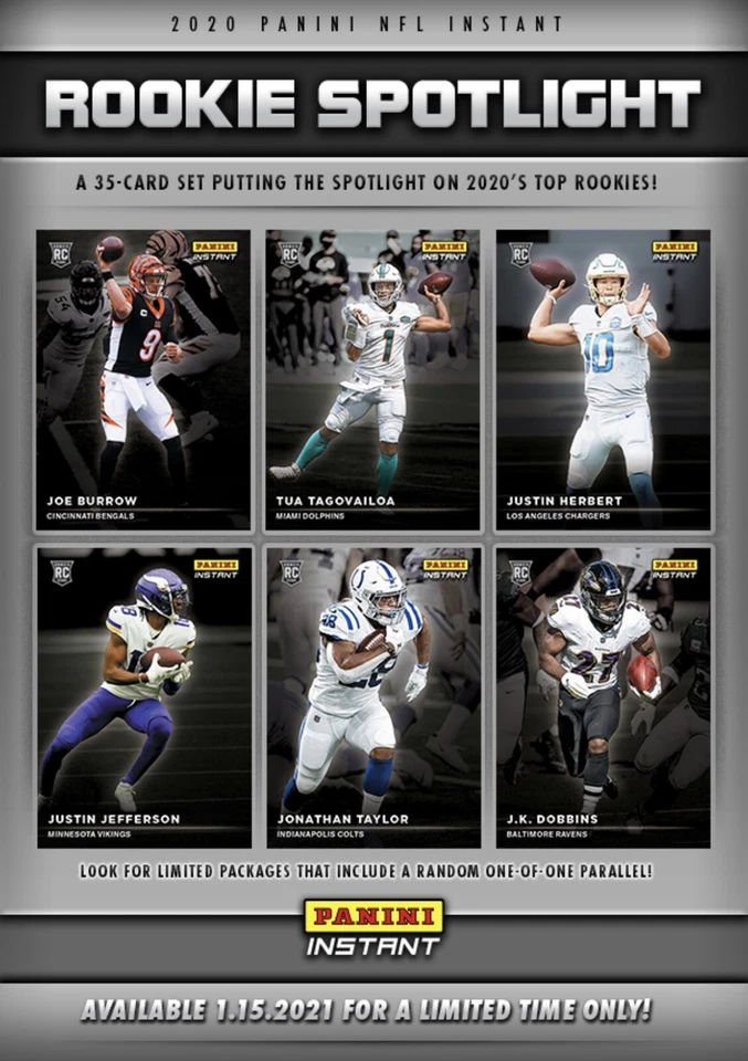 2020 Panini Instant ROOKIE SPOTLIGHT Joshua Kelley RC SSP #’d 1/1155 Chargers! - Image 1 of 1