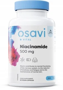 NIACINAMIDA 500mg - 60 Cápsulas Veganas NIACINA SIN Flush - Foto 1 di 1