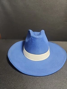 Años 80 ATLANTA BRAVES Dodgers "YA" OFICIAL MLB SOMBRERO VAQUERO Medio Azul y Blanco - Imagen 1 de 8