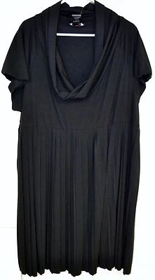 Vestido negro talla grande JFW Just For Wraps cuello capucha profundo NUEVO Foto 1 de 3