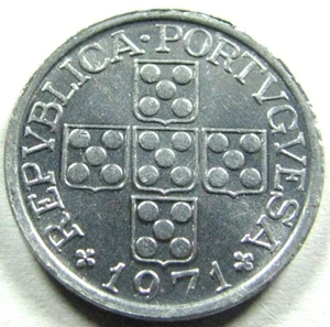 1971 Portugal, 10 Centavos, Aluminum, Tiny, Small Change, World - Picture 1 of 2