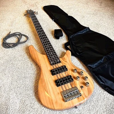 🎄HOLIDAY SPECIAL!🎄5 String I Style Electric Bass Guitar +Case/Bag +Strap! - Image 1 of 4