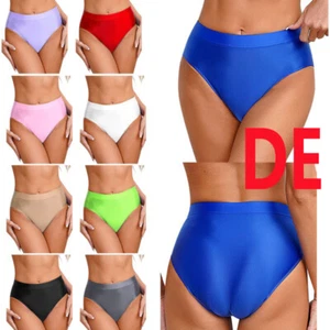 Damen Unterwäsche Seide Satin Knicker Glänzend Strings Stretch Trunks Cheeky - Picture 1 of 101