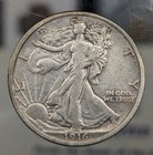 1916 Walking Liberty Half Dollar. First Year of Type. Vf Details.