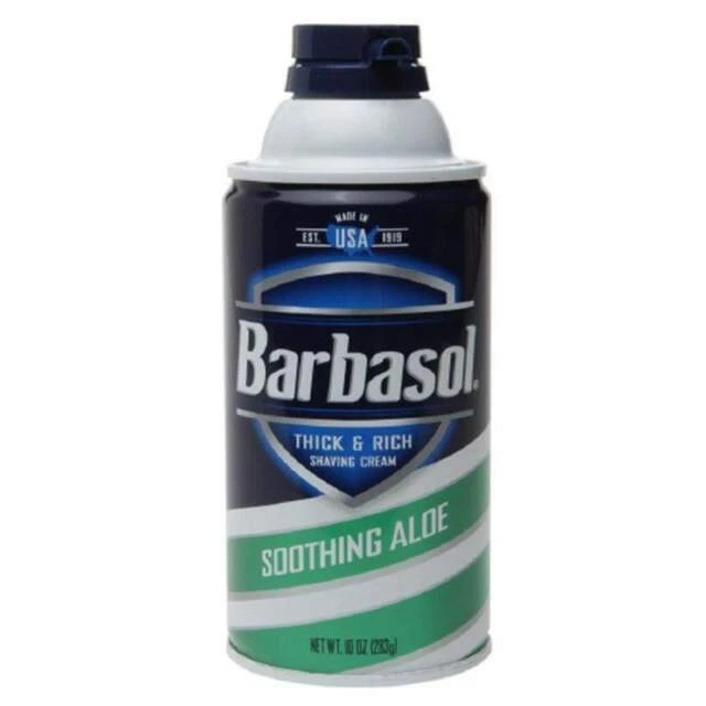 Barbasol - Crema de afeitar gruesa y rica con aloe calmante 10 oz cada una Foto 1 de 1