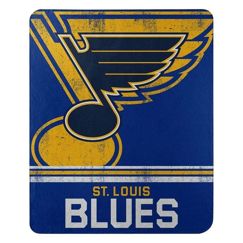St Louis Blues NHL Northwest 50"x60" Fade Away Fleece Throw Blanket FREE Cover