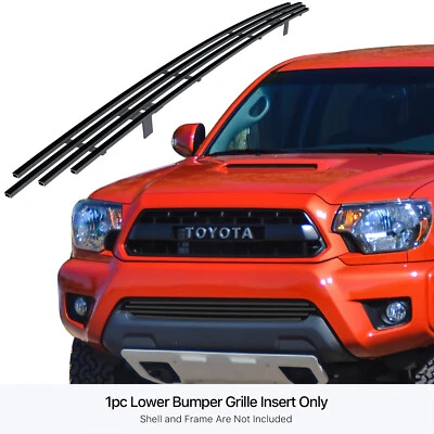 Parachoques inferior de acero inoxidable negro para Toyota Tacoma 2012-2015 Foto 1 de 4