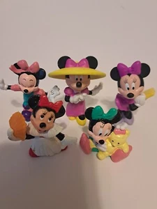 Vintage Disney Mini Mouse Figures - Foto 1 di 1