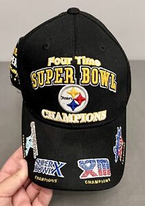 VTG Reebok Four Time Super Bowl Champions Adjustable Hat OSFM