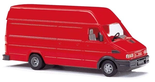 Busch 89114 - 1/87/H0 Iveco Furgone, Rosso - Nuovo - Immagine 1 di 1