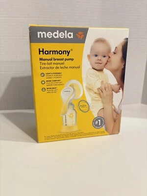 Medela Harmony Manual Breast Pump PersonalFit Flex Breast Shields w/ Bottle - Image 1 of 4