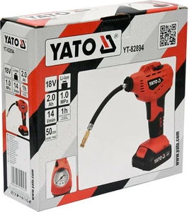 Akku Handkompressor Luftpumpe YATO YT-82894 Reifen 18V 200mAh Kompressor 10 bar - Bild 1 von 8