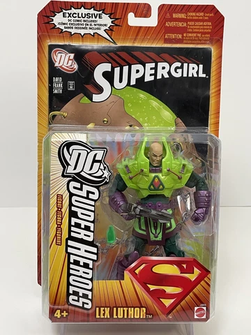 DC Super Heroes Lex Luthor S3 Select Sculpt Series w/Comic Book 2006 Mattel Cover