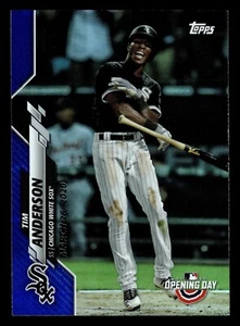 2020 Topps Opening Day Blue Foil Parallel #19 Tim Anderson Chicago White Sox - Picture 1 of 2