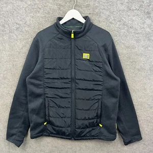 Aston Martin Jacket Mens XL Blue Hybrid Padded Fleece Racing F1 Formula 1 Coat - Picture 1 of 15