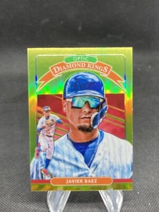 2020 Panini Donruss Optic Javier Baez Diamond Kings Yellow 180 - Bild 1 von 2