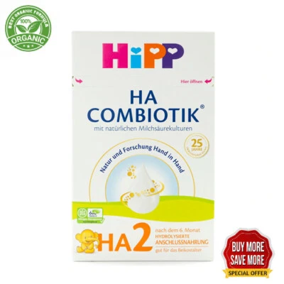 Leche en polvo HIPP hipoalergénica (HA) Combiotik HA2 (600 g)- alemana Foto 1 de 4