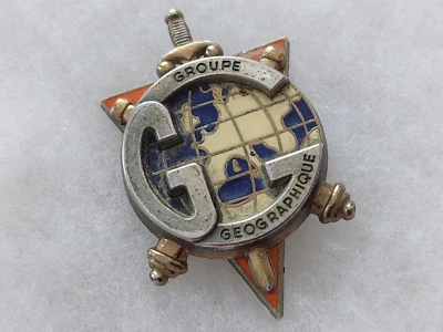 Un insigne militaire  " 28° Groupe Géographique " G 2739. - Photo 1/2