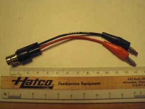 BNC female to alligator clip test leads, Pomona 3788; used - Picture 1 of 1