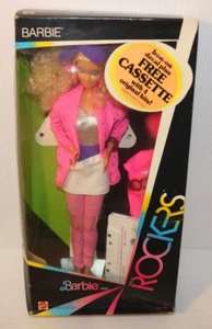 Vintage 1985 Mattel BARBIE AND THE ROCKERS Doll #1140 Asst #1210, w/Tape, EUC - Picture 1 of 22