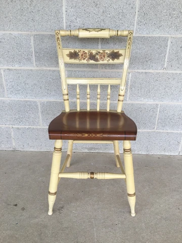 L. HITCHCOCK IVORY HARVEST INN SIDE CHAIR Cover