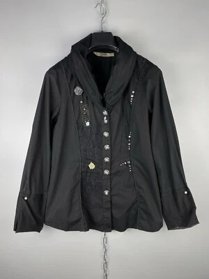 Blusa Camisa Bottega by Elisa Cavaletti Diseñadora Algodón Botón Manga Larga Talla L Foto 1 de 4