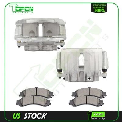 刹车后卡钳和陶瓷垫适用于 00-06 吉姆西育空 02-06 凯迪拉克凯雷德 — 第 1/4 张图片