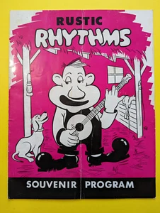 RUSTIC RHYTHMS Souvenir Program-Signed By Wilf Carter-Kitty Wells-Johnny Wright - Bild 1 von 9