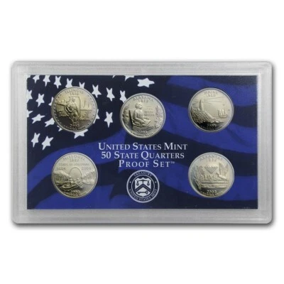 2003 S 50 State Quarters Proof Set - Illinois - AL - Maine - Missouri - AR - Image 1 of 4