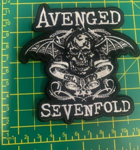AVENGED SEVENFOLD DEATH BAT CUT OUT SEW OR IRON ON PATCH OFFICIALLY LICENSED - Picture 1 of 8