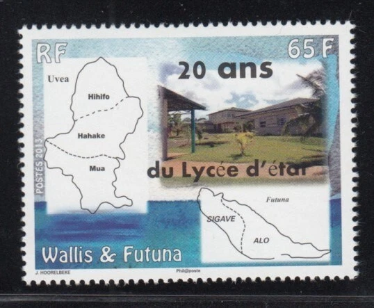 WALLIS & FUTUNA 20th Anniversary of State High School MNH stamp - Image 1 of 1