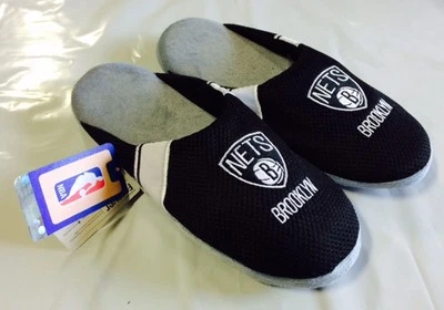 Brooklyn Nets Jersey Mesh SLIDE SLIPPERS New - FREE SHIPPING - Image 1 of 3