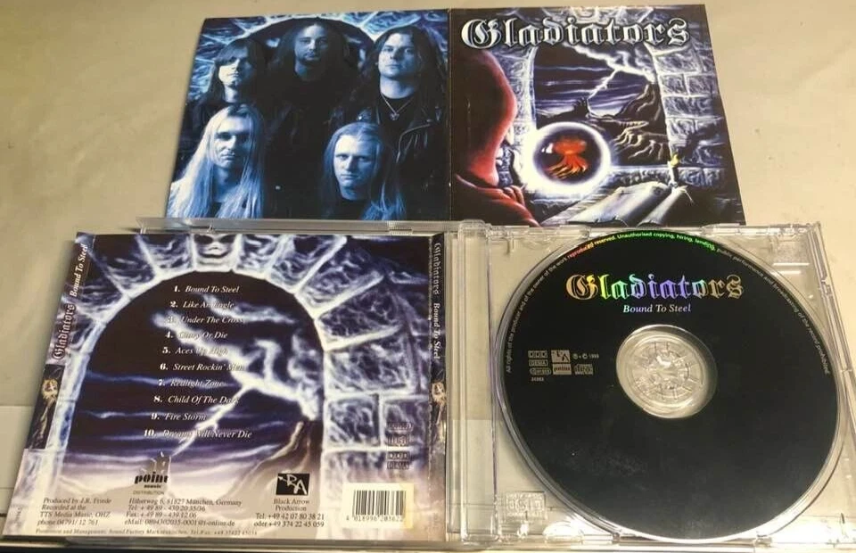 GLADIATORS - ''BOUND TO STEEL'' - RARE GERMAN METAL CD 1999 - Bild 1 von 1
